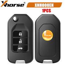 1PCS Xhorse XNHO00EN Wireless Remote Key Honda Flip 3 Buttons English Version With NXP Chip for VVDI2/VVDI Key Tool 2024 - buy cheap