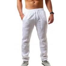 Pantalones deportivos de algodón puro para hombre, ropa de deporte masculina, transpirable, de nuevo estilo, Simple y a la moda, para verano 2024 - compra barato