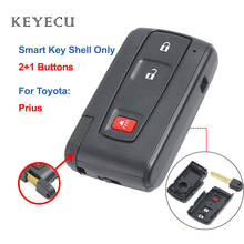 Keyecu Replacement Smart Remote Car Key Shell Case 2+1 Buttons for Toyota Prius 2004 2005 2006 2007 2008 2009 with Uncut Blade 2024 - buy cheap