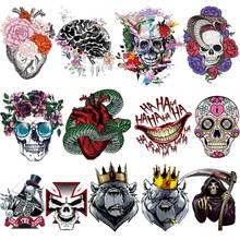 Iron On Punk/Skull Transfer For Clothing Orangutan Heat Transfers For Clothes Thermal Stickers For Washable shirt Diy Appliques 2024 - buy cheap