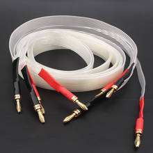 Cable de altavoz de Audio HiFi OCC Chapado en plata, conector Banana de cobre puro 2024 - compra barato