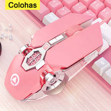 USB Wired Gaming Mouse For Macbook PC Gamer Notebook Backlit Computer Mouse Gamer Mause Pink Girl Woman Gaming Magic Mouse Mice 2024 - buy cheap