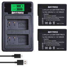 Batmax DMW-BLC12 BLC12E Battery+LCD Dual USB Charger with Type C Port for Panasonic DMW-BLC12E DMW-BLC12PP FZ200 FZ1000 DMC-G5 2024 - buy cheap