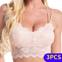 3cps bra sexy bralette crop top Underwear push up strapless bra bh lace Female bra Lingerie Brassiere sujetador biustonosz 2024 - buy cheap