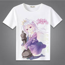 Camiseta de manga corta Unisex, prenda de vestir, de algodón, informal, con estampado de Anime Cos NO GAME NO LIFE 2024 - compra barato