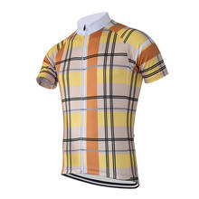 Желтая велосипедная Джерси, мужские летние велосипедные топы с коротким рукавом, одежда для командных поездок на велосипеде/горном велосипеде, дышащая одежда, оптовая продажа, изготовление на заказ 2024 - купить недорого