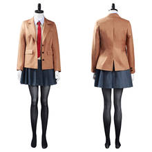 Fantasia cosplay de sakurajima mai, fantasia de coelho da menina, uniforme escolar, saia completa 2024 - compre barato