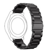 Correa de acero inoxidable de 20mm 22mm de ancho para Samsung Gear Sport S2 S3 Galaxy 42mm 46mm reloj la correa de Metal pulsera 2024 - compra barato