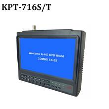 KPT-716S/T 7 Inch LCD DVB-T2 DVB-S2 Sat Finder HEVC Full HD Digital Satellite Finder Meter Modulator Receiver TV Receiver 2024 - buy cheap