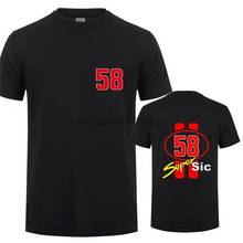 Boys T-Shirt Fashion Mens Tshirt 58 Super Sic Marco Simoncelli T Shirt Clothing Short Sleeve Tee Shirts Teenage Tops 2024 - buy cheap