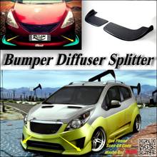 Car Splitter Diffuser Bumper Canard Lip For Chevrolet Matiz Tuning Body Kit / Front Deflector Car Flap Chin Fin Reduce Tune 2024 - buy cheap