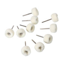 10pcs/set Round Polishing Brush 24mm Wool Felt Pad Wheel Grinder Buffing Rotary Tool Accessories 2024 - buy cheap