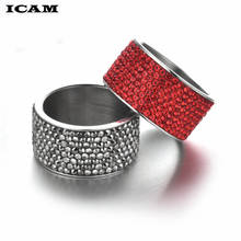 ICAM Fashion High Quality Bohemia Style Rings Classic Shape Paved Crystal Pendant for Women Charm Jewelry 2024 - buy cheap