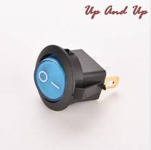 Blue 12V 16A On/Off   LED Lighted Round Rocker Switch Car Dash Dashboard Boat Truck  Boat  Home 2024 - buy cheap