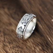 FNJ кольцо из серебра 925 пробы с головой дракона, новинка, модное ювелирное изделие из настоящего серебра S925 пробы, тайского серебра, размеры 7-11,5 США 2024 - купить недорого