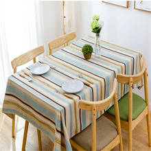Mantel nórdico minimalista moderno a rayas para comedor, sala de estar arte para, mesa de café, mantel rectangular para Hotel 2024 - compra barato
