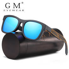 GM New Fashion Bamboo Men Sunglasses Retro Vintage Women Wood Sun Glasses UV400 Eyewear Gafas De Sol Handmade S1610L 2024 - buy cheap