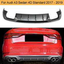 For A3 Rear Bumper Diffuser Lip for Audi A3 Sedan Standard 4 Door 2017 - 2019 Car Rear Lip Spoiler Auto Car Accessories 2024 - buy cheap