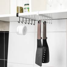 New Hot Fashion 6 Hooks Metal Under Shelf Mug Cup Cupboard Kitchen Organiser Hanging Rack Holder 2024 - buy cheap