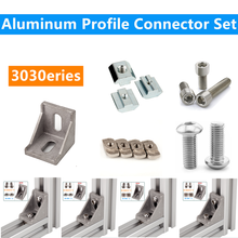1 Set 3030 Aluminum Profile Connector Set M6X12Mushroom Head Hexagon Screw / Cylindrical Hexagon Head Bolt M6 T-nut / Slide nut 2024 - buy cheap