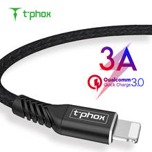 T-phox USB Cable for iPhone Xs Max Xr X 8 7 6 Plus 6S 5S iPad Mini Fast Charging Cables Mobile Phone Charger Cord Data Cable 2024 - buy cheap