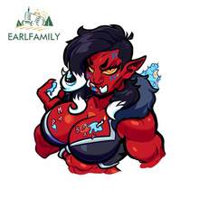 EARLFAMILY 13cm x 11.4cm for Red Sexy Devil Trunk Car Stickers Windows Refrigerator Decal Bumper Waterproof Anime RV Car Styling 2024 - buy cheap