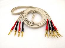 1 pair HIFI power amplifier speaker connection cable audio Line banana plug + Y plug Soft wire 2M 3M 5M 2024 - buy cheap