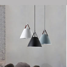 Lámpara colgante creativa de hierro para sala de estar, bombilla led E27, iluminación colgante de tres colores, Z5 2024 - compra barato
