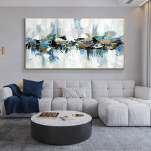 Pintura abstrata 100% pintada à mão a óleo de paisagem pinturas em tela arte de parede quadros para quarto sala de estar decoração de casa 2024 - compre barato