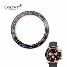 CARLYWET, оптовая продажа, DAYTONA, наборы инструментов для ремонта, высококачественные керамические черные с розовым золотом, ободок для часов 116500 - 116520 2024 - купить недорого