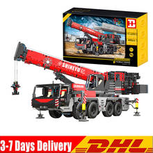 DHL High-Tech APP Control the Motorized City Mobile Crane Truck Model Building Blocks Bricks MOC-29848 Toys Kids Christmas Gifts 2024 - buy cheap