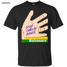 Футболка Bolsonaro Para Presidente, черная, темно-синяя хлопковая Мужская крутая Повседневная футболка pride, Мужская модная футболка унисекс 2024 - купить недорого