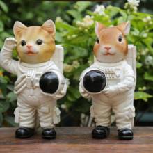 Garden Simulation Astronaut Spaceman Cat Resin Ornaments Yard Outdoor Figurines Decoration Landscape Rabbit Sculpture Crafts Art 2024 - buy cheap