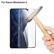Película protetora de tela de vidro temperado 3d, para xiaomi black shark 4 unidades, cobertura total de proteção para xiaomi black shark 4