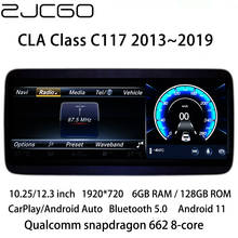 ZJCGO Car Multimedia Player Stereo GPS Radio Navigation Android Screen for Mercedes Benz CLA Class C117 CLA180 CLA200 CLA220 2024 - buy cheap