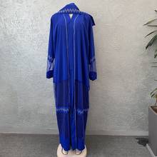 African Dresses For Women Autumn Dashiki Diamond African Clothes Bazin Broder Riche Sexy Slim Robe Evening Long Dress And Scarf 2024 - buy cheap