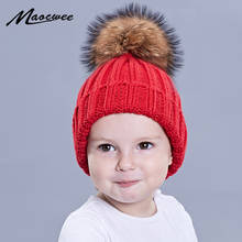 PomPon Hat Children Adult Cap Beanies Knitted Skullies Hats White Autumn Winter Warm Pure Colour Generous Concise High Quality 2024 - buy cheap