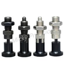Free shipping Indexing Plungers spring plungers Aluminum knob Spring Lock Pin Coarse Fine Thread MT309/MT310 2024 - buy cheap