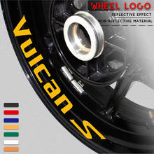 Motorcycle sticker waterproof decorative wheel stripe logo with reflective MOTO inner ring decal for KAWASAKI VUICAN S 2024 - buy cheap