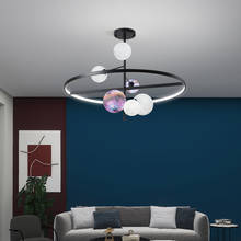 Modern Style Creative Planet LED Chandelier 3D Printing Nordic Living Room Dining Room Bedroom Hanging Lamp Home Decoration 2024 - buy cheap