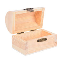 Ящик для домашнего хранения из натурального дерева, органайзер для открыток, ручной работы, чехол для ювелирных изделий, деревянная коробка без внутренней поверхности 2024 - купить недорого