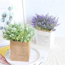 Artificial plants Simulation green grass 1PCS Fake plant decorate flowers For wedding home garden Plastic plant Artificial grass 2024 - buy cheap