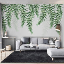 Self-Adhesive Mural Wallpaper Modern Minimalist 3D Tropical Plant Leaves Wallpaper Living Room Bedroom Home Decor Wall Stickers 2024 - buy cheap