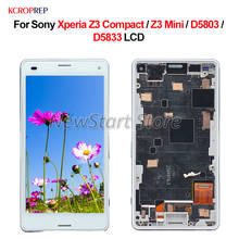 ЖК-дисплей для Sony Xperia Z3 Compact, ЖК-дисплей для Sony Xperia Z3 Mini D5803 D5833, сенсорный экран с дигитайзером в сборе с рамкой 4,6 дюйма 2024 - купить недорого