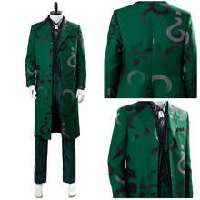 Gotham Season 5 The Riddler Edward Nygma Cosplay Costume Green Outfit Halloween Carnival Costumes Adult Men 2024 - buy cheap