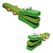 Orff World в форме крокодила деревянные кастаньеты детский музыкальный инструмент мультфильм детский музыкальный образовательный инструмент игрушка погремушка 2024 - купить недорого
