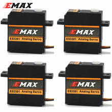 Emax-Mini Servo analógico ES3301, 4,8-6,0 V, 10,6g, engranaje de plástico, para Avión RC, helicóptero, juguetes Planeadores 2024 - compra barato