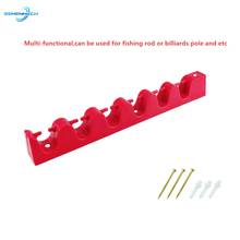 Rubber 6 Rod Rack Fishing Pole Holder Stand For Fishing Rod Holder Display Rack Fixing Wall Mounted Collection Storage Tackle 2024 - buy cheap