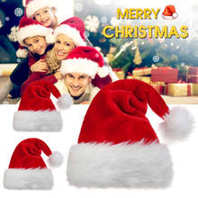 Gorro de Papá Noel con adorno de felpa, cómodo para disfraz de fiesta de Navidad, TN99 2024 - compra barato