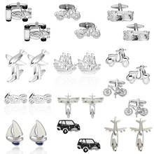 Factory Direct Motorcycles/Bicycles/Racing cars/Plane cufflinks Animal modeling men's French shirts gemelos cuff links bouton ma 2024 - buy cheap